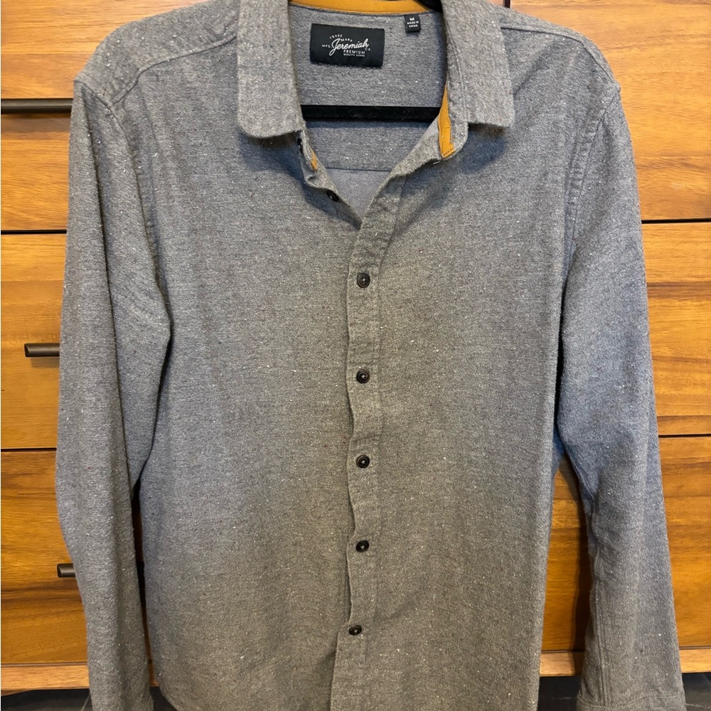 Jeremiah Premium Charcoal Button-Down Shirt